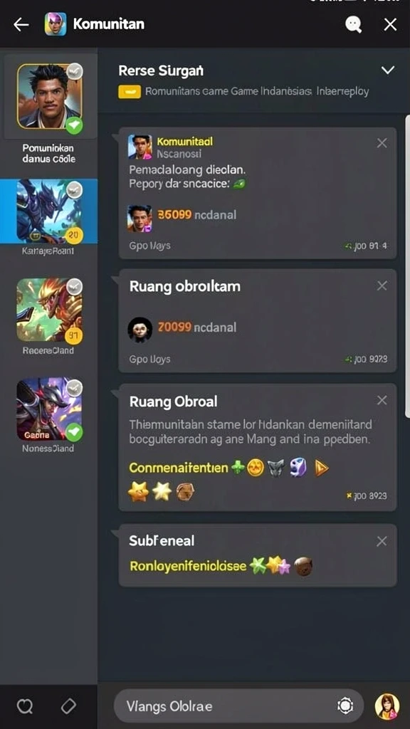 Karakter unik dengan desain menarik dan kemampuan spesial.