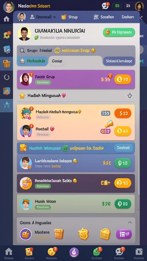 Screenshot memperlihatkan item yang bisa digunakan dalam permainan.