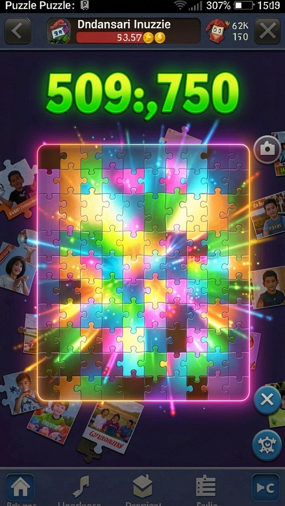 Gambaran level yang penuh warna dan penuh tantangan.