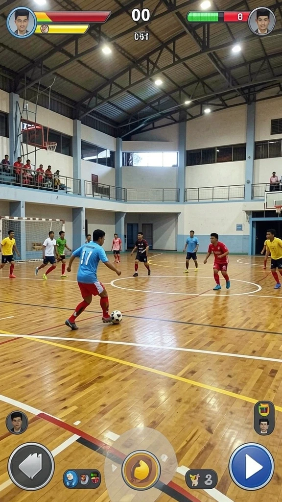 Tampilkan karakter utama dengan latar belakang yang memukau.