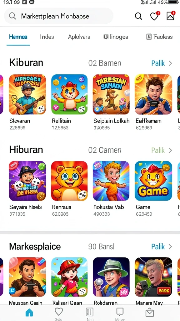 Tampilan antarmuka yang user-friendly.