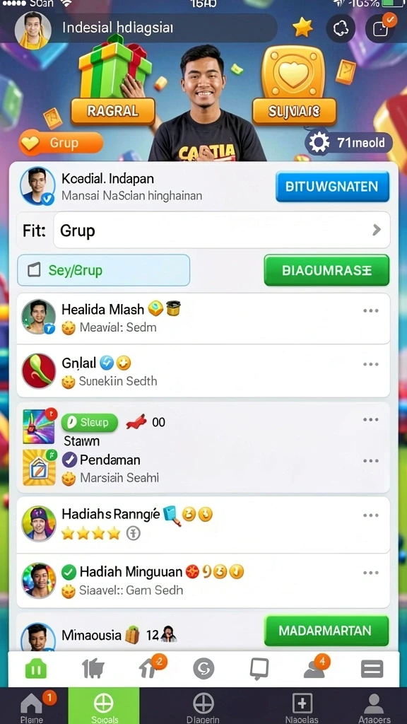 Tampilan antarmuka yang sederhana dan intuitif.