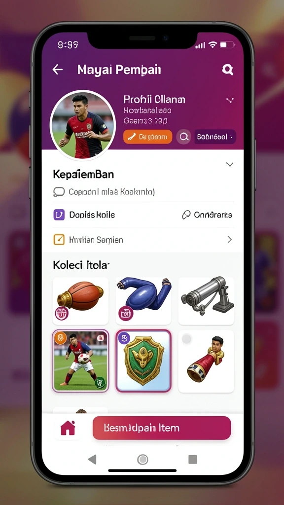 Fitur sosial untuk berbagi pencapaian dengan teman.