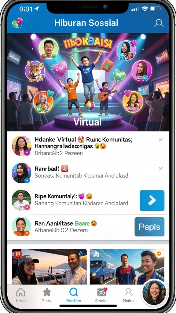 Level permainan yang menantang dengan berbagai misi seru.