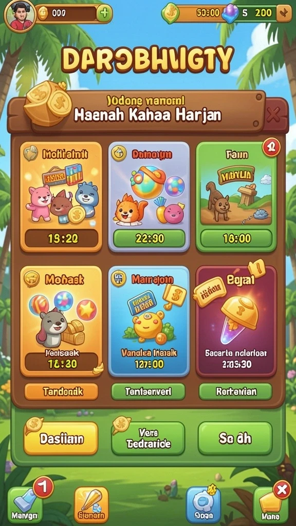 Karakter unik dengan keahlian berbeda-beda.
