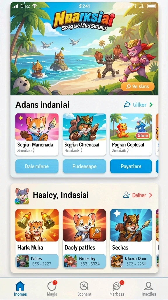 Tampilan antarmuka GOJEKVIP yang menarik dan intuitif.