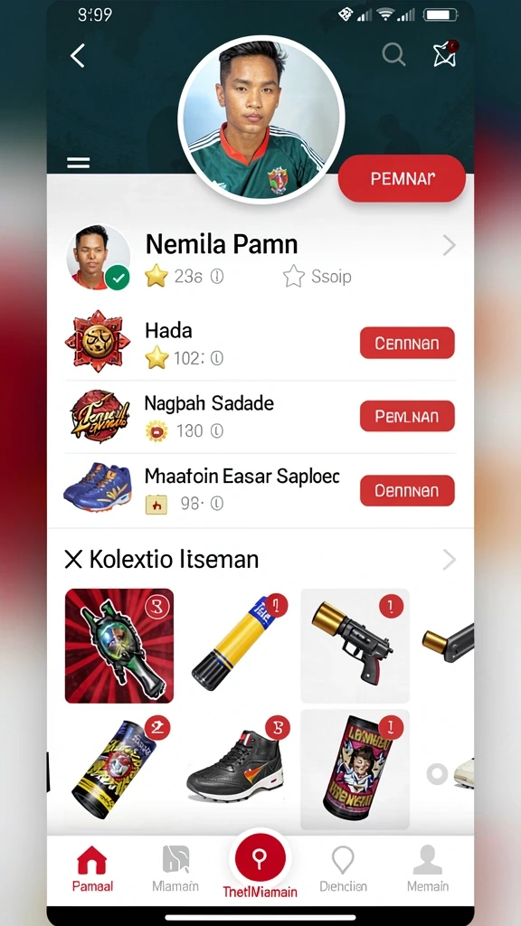 Fitur interaksi sosial yang menghubungkan pemain satu sama lain.