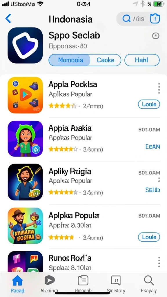 Screenshot pertama menampilkan tampilan awal permainan yang menarik.