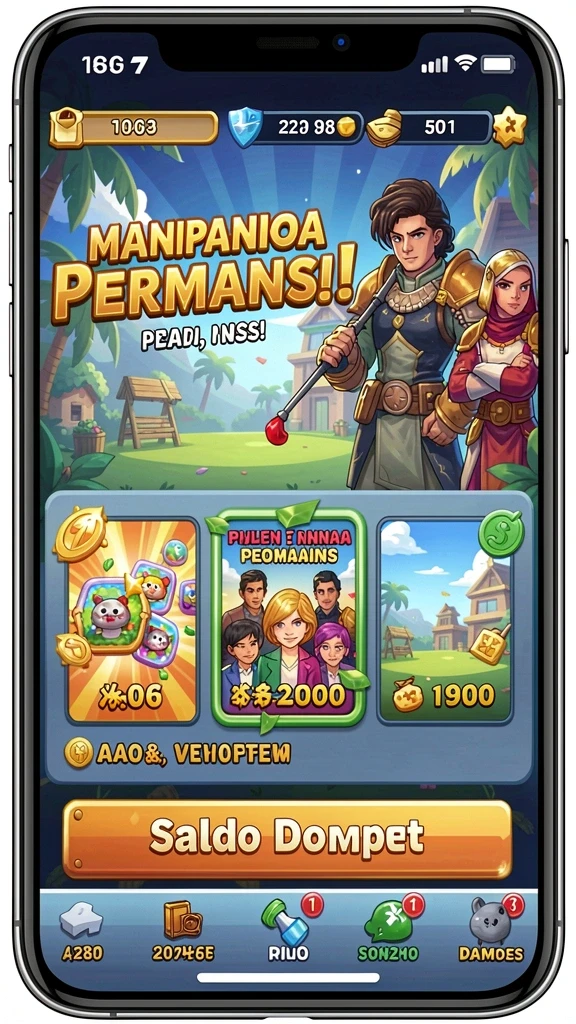 Tampilan awal yang menarik dan mudah dinavigasi.