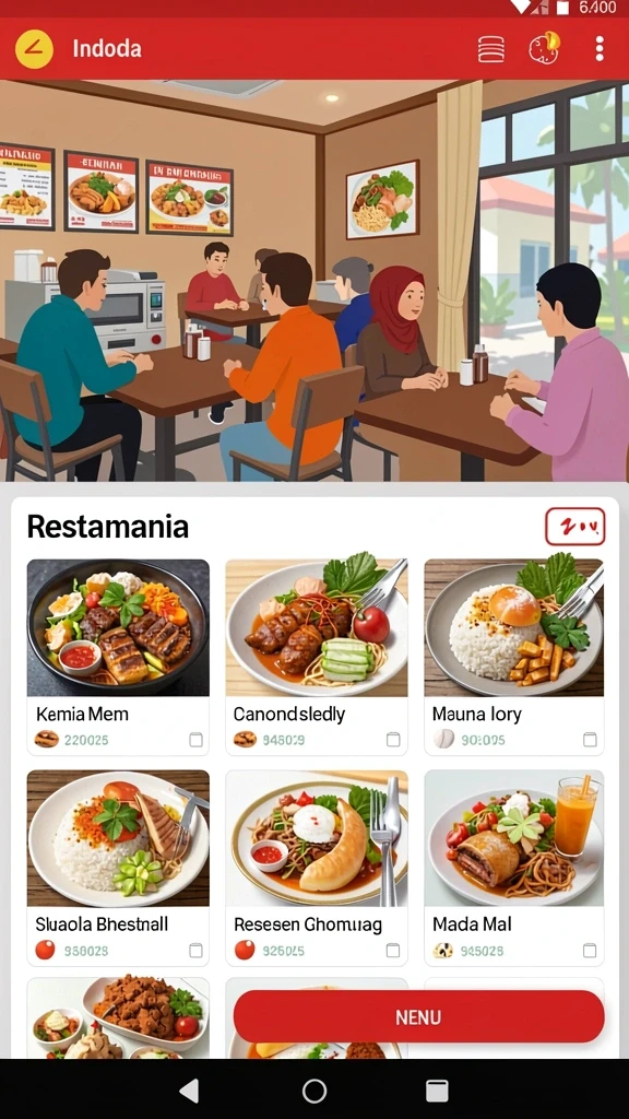 Tampilan user interface yang ramah pengguna.