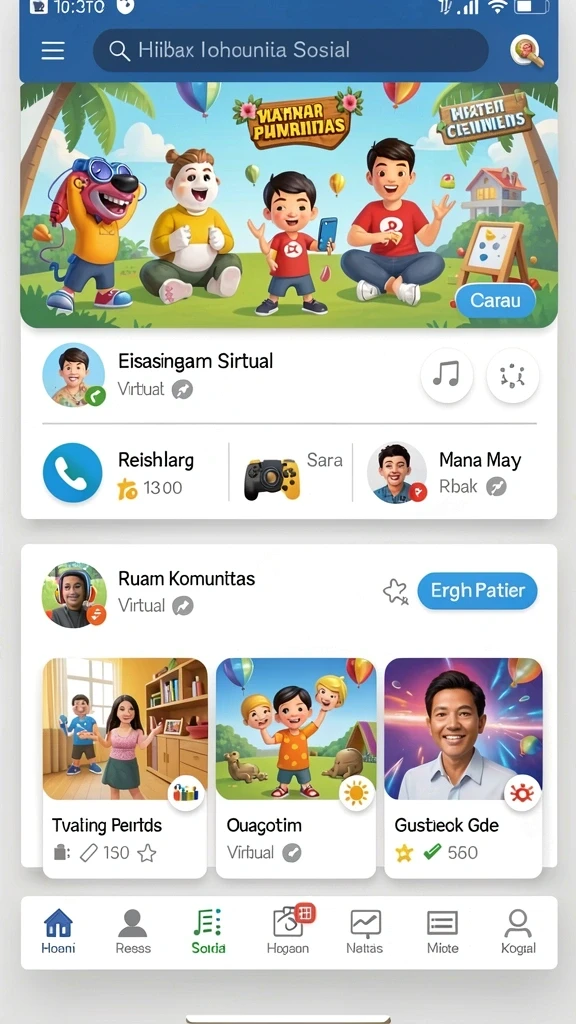 Karakter unik yang bisa dipilih sesuai gaya bermain.