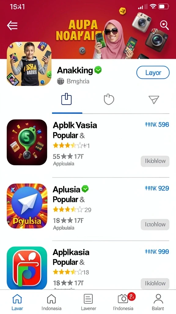 Tampilan grafis yang memukau dalam game.