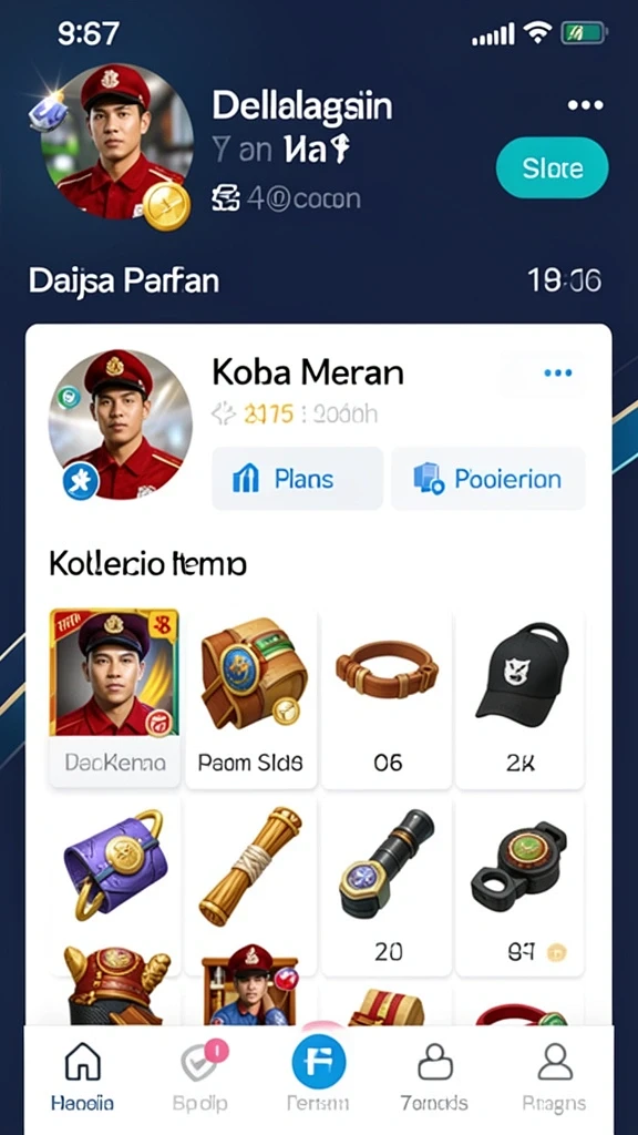 Karakter unik dengan kemampuan yang berbeda-beda.