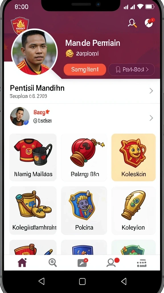 Beragam tema permainan yang tersedia.