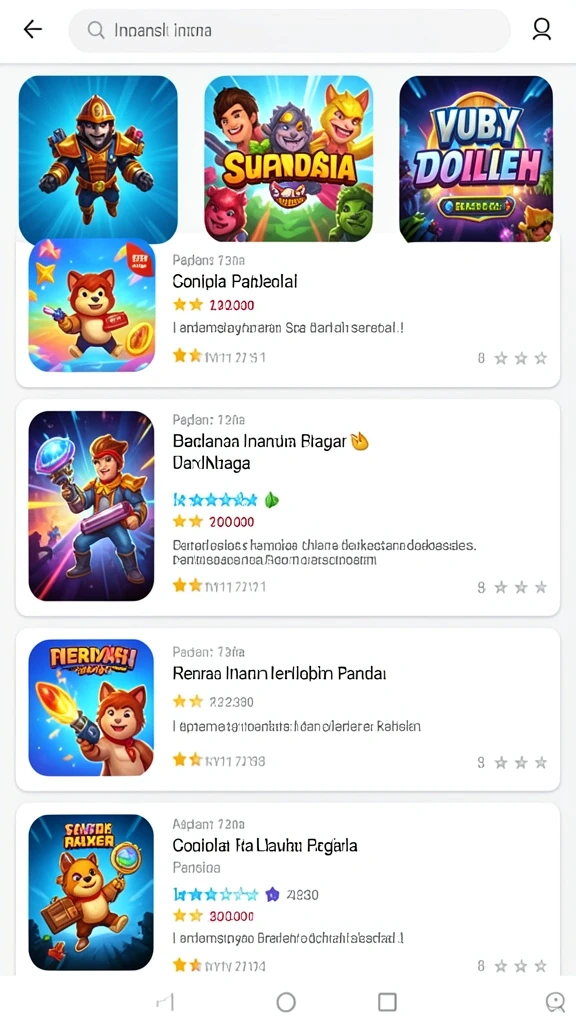 Karakter dengan desain yang menarik dan unik.