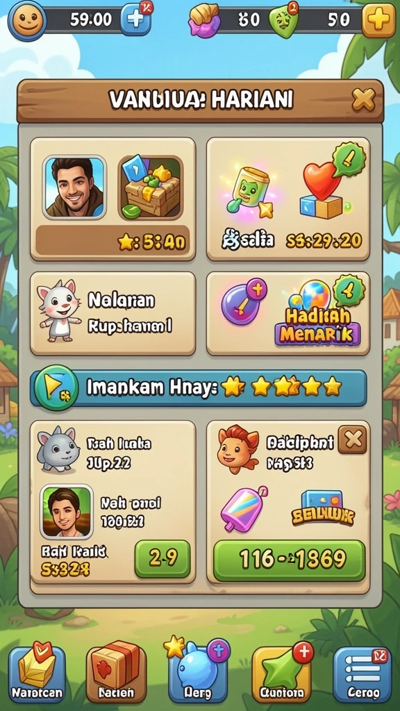 Screenshot dari turnamen yang berlangsung saat ini.