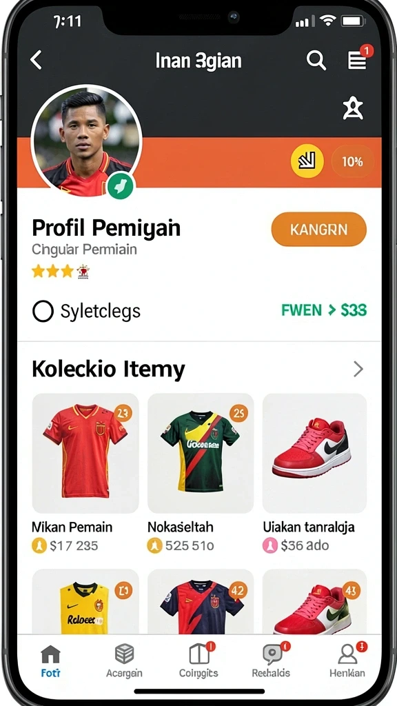 Karakter yang dapat dikustomisasi sesuai keinginan pemain.