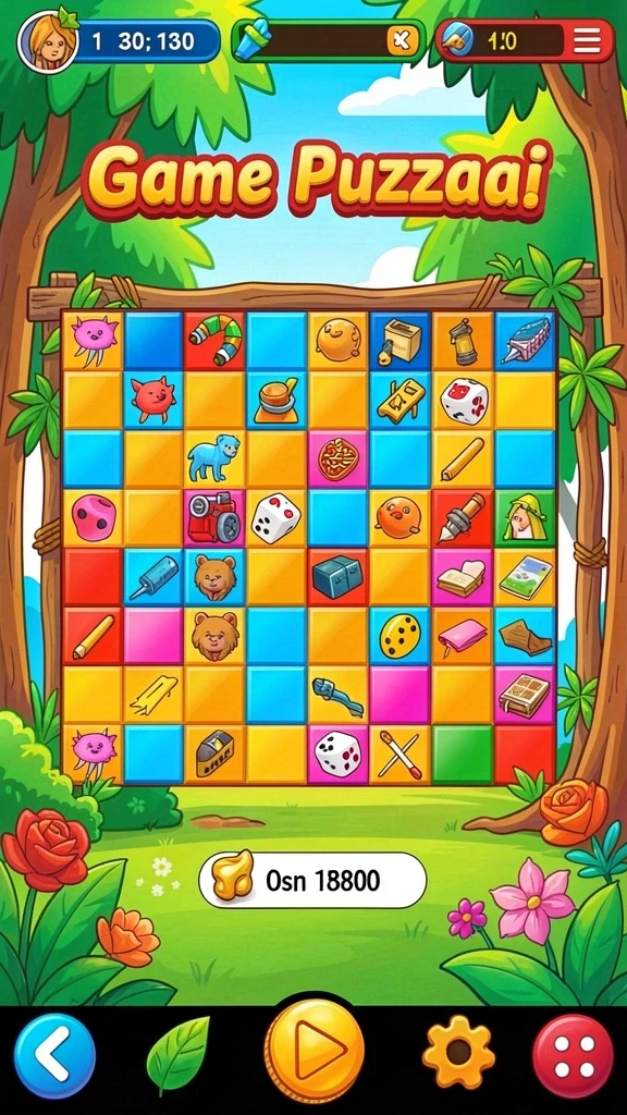 Gameplay yang seru dan penuh tantangan.