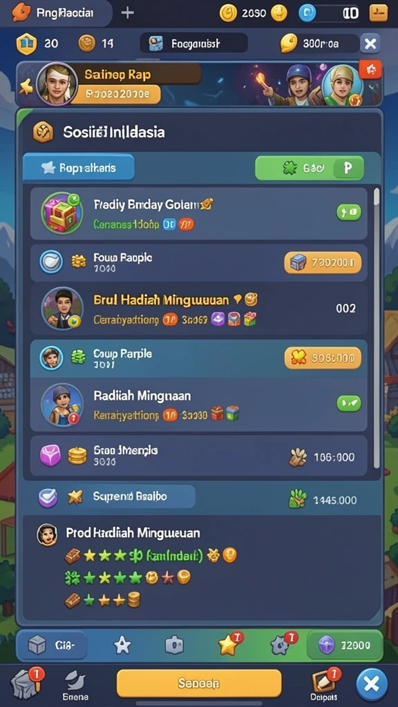 Fitur leaderboard untuk pengukuran keterampilan.