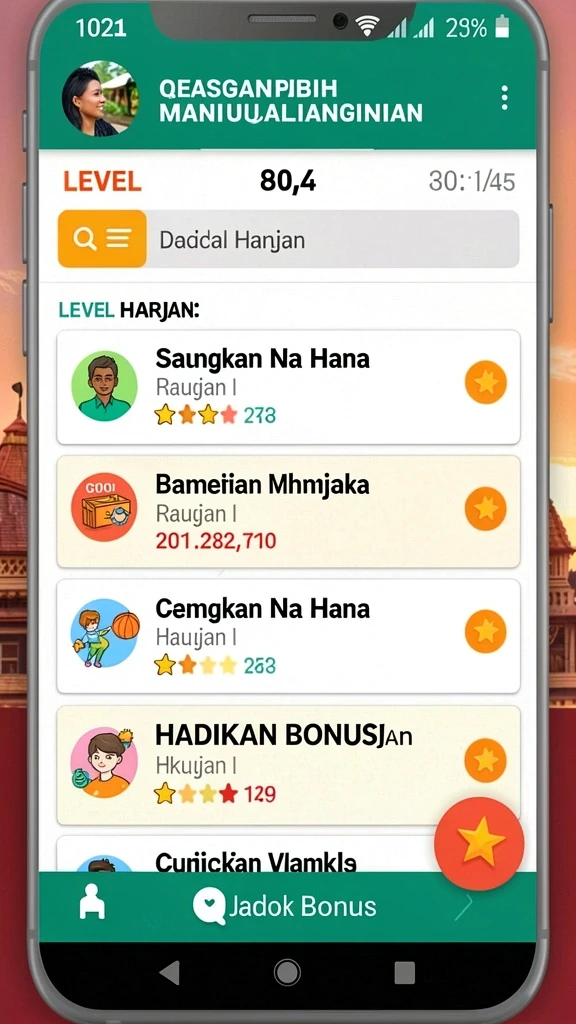 Tampilan antarmuka yang menarik dan intuitif.