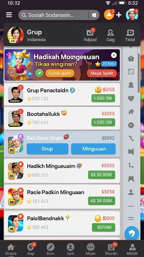 Tampilan antarmuka yang intuitif dan menarik.